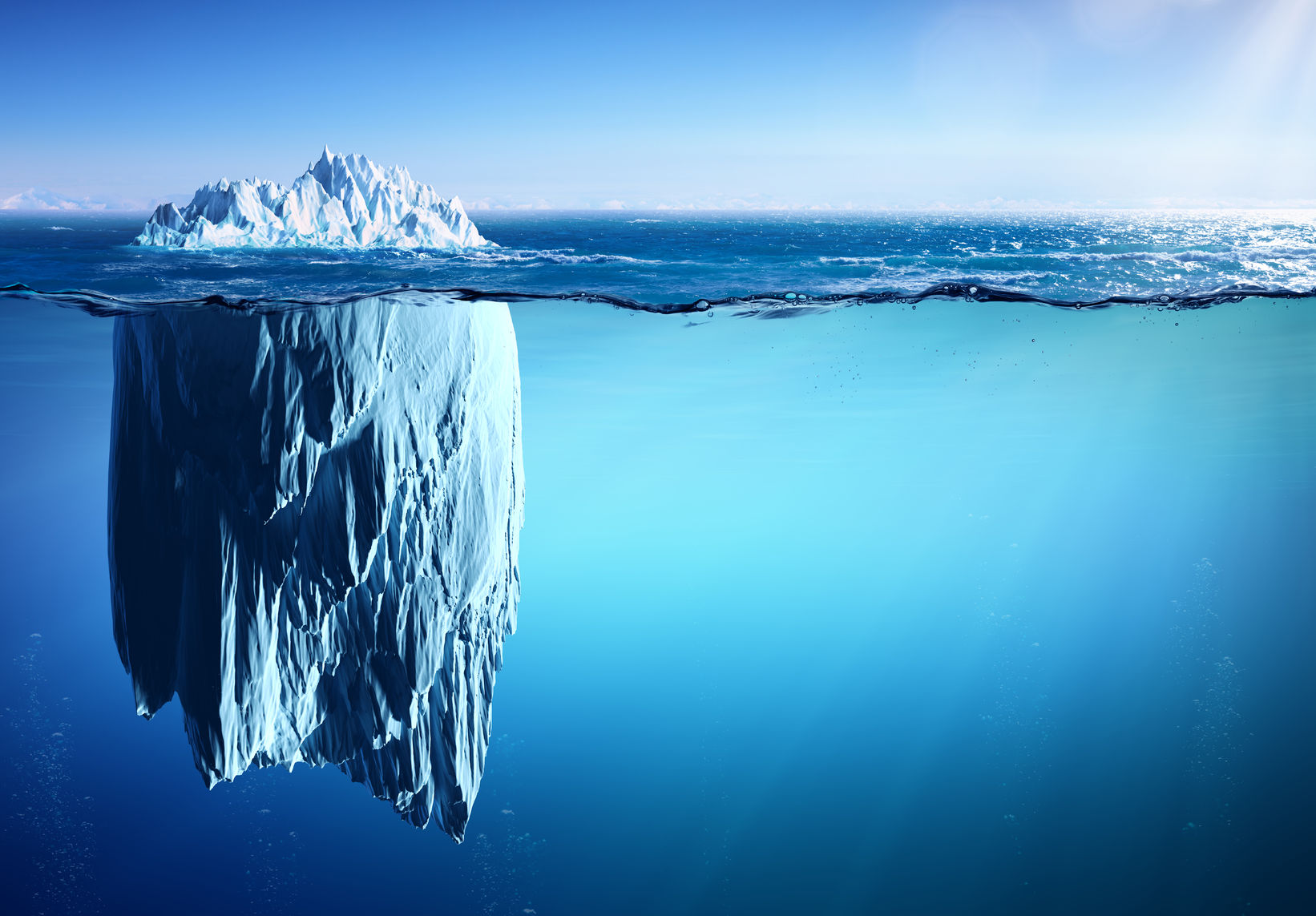 77391653 - iceberg floating on sea - appearance and global warming concept
